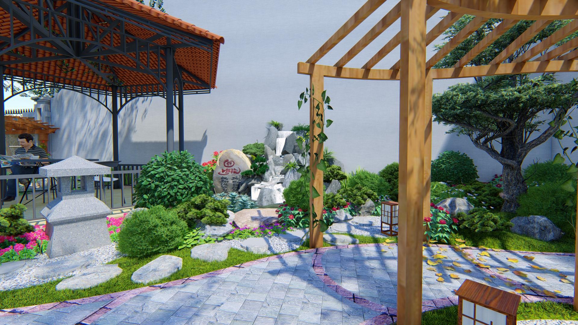 thiết kế sân vườn Nhật Bản quận Gò Vấp